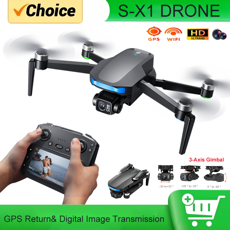 S-X1 MAX GPS Drone with 3-Axis - đánh giá và giá Drone Camera 4K