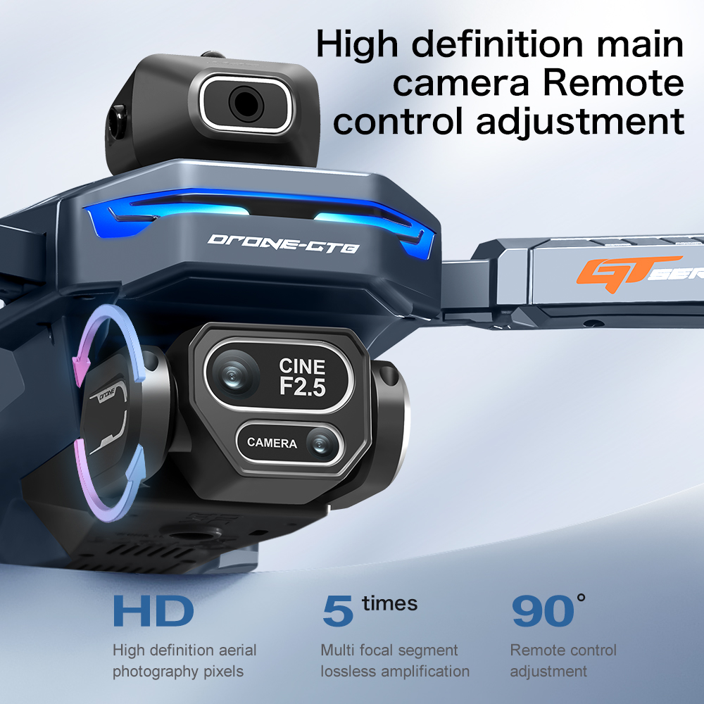 NEW GT8 HD RC Drone 4K Profess - đánh giá và giá Drone Camera Lens