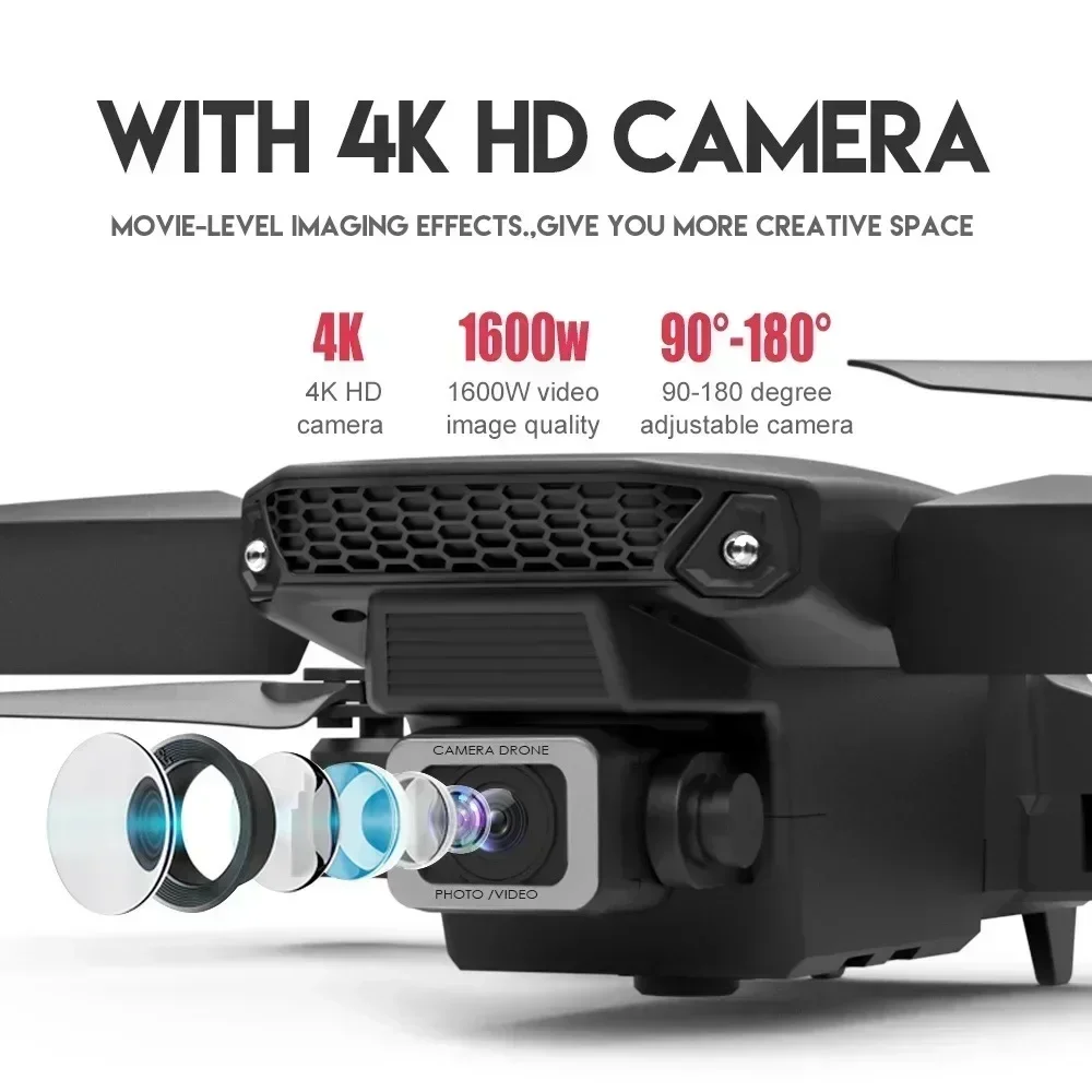E88 Pro WIFI FPV Drone Wide An - đánh giá và giá Drone Camera Lens