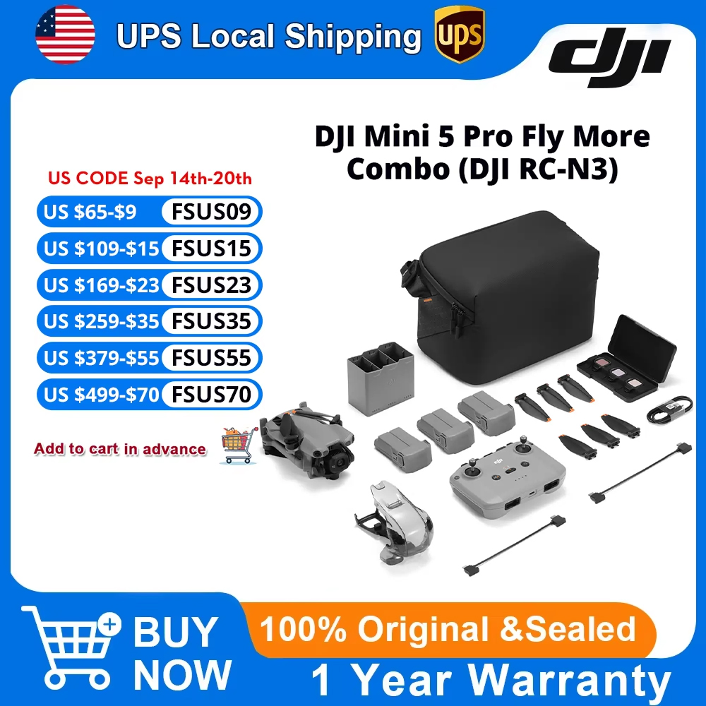 DJI Mini 5 Pro Fly More Combo  - đánh giá và giá Drone Camera Vlog